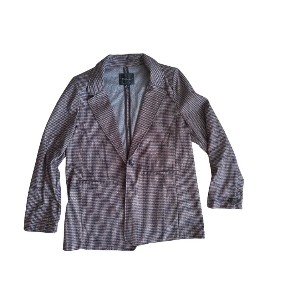 Sanctuary Los Angelos houndstooth single button blazer - size XL